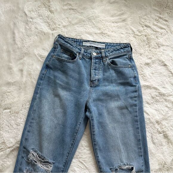 MELVILLE Brandy Melville ripped knee cropped jeans - Picture 5 of 9